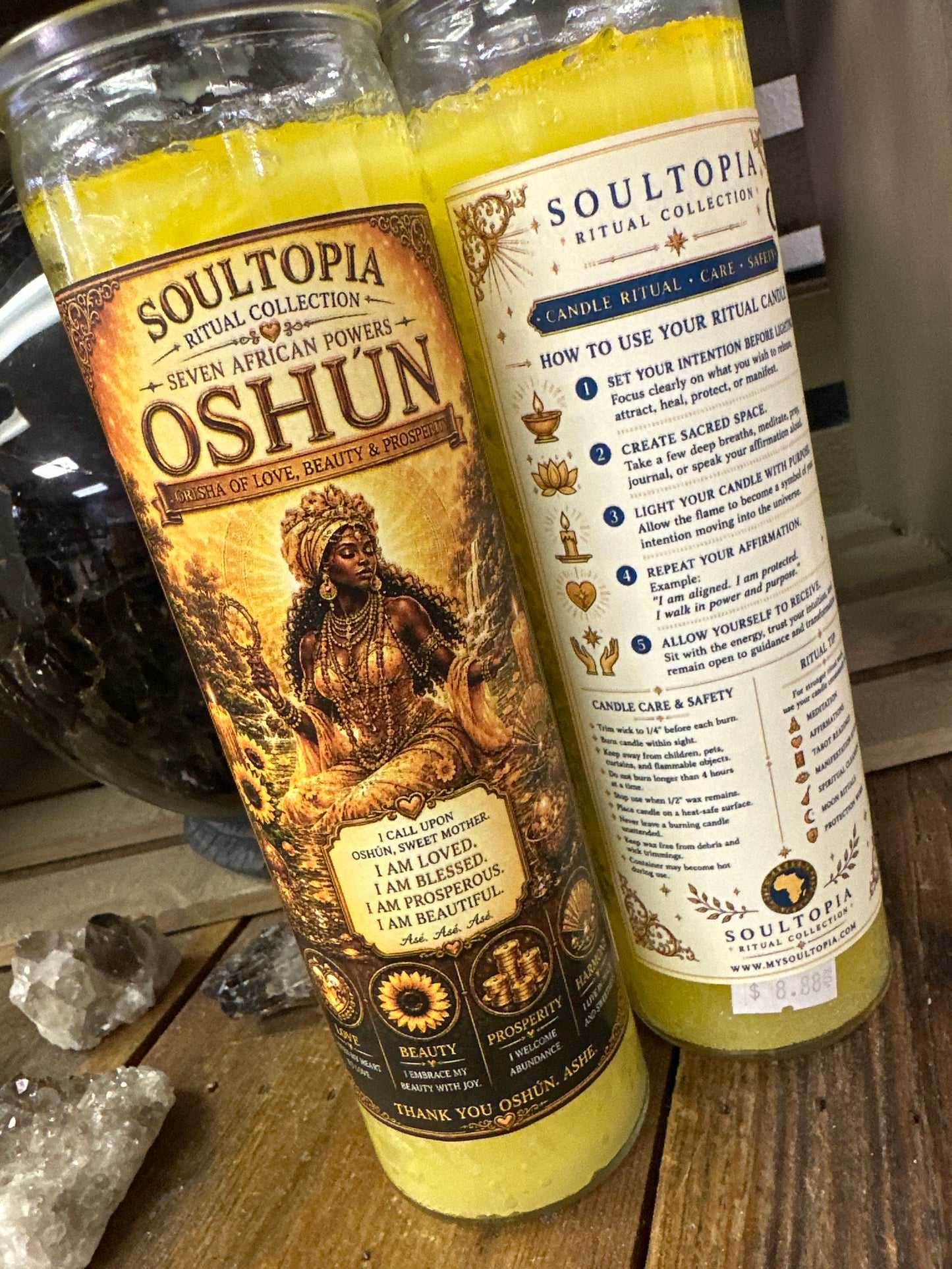 SoulTopia 7 Day Ritual Candle - Oshun
