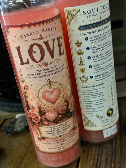 SoulTopia 7 Day Ritual Candle - Love Pink Candle