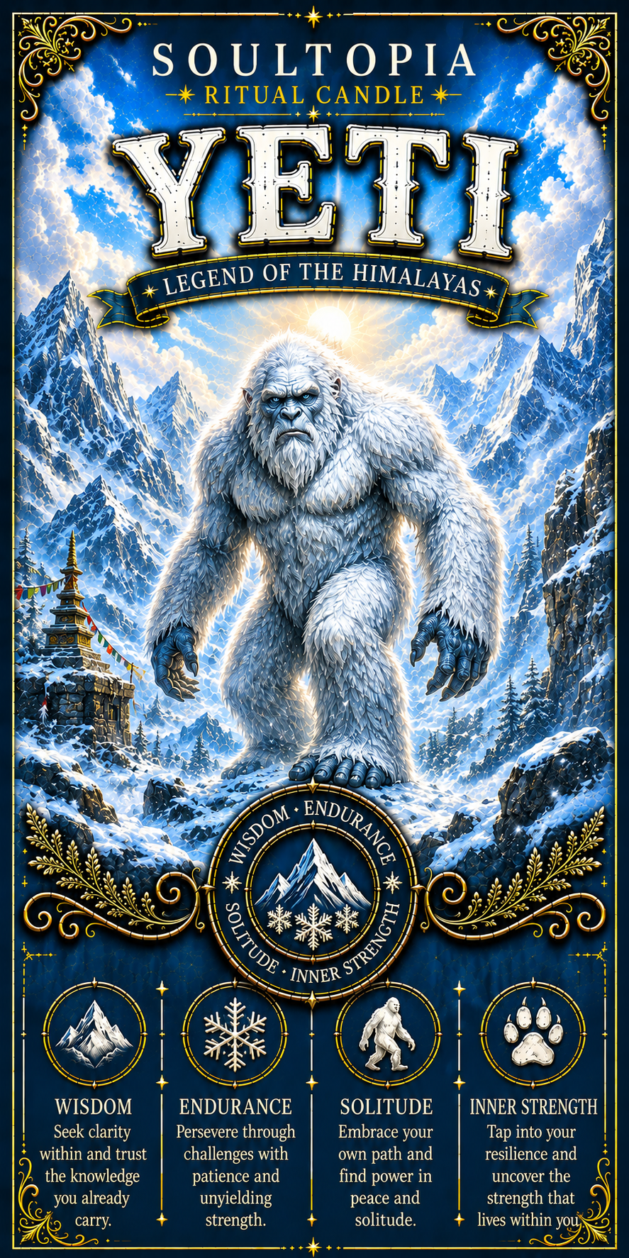 SoulTopia 7 Day Ritual Candle – Yeti