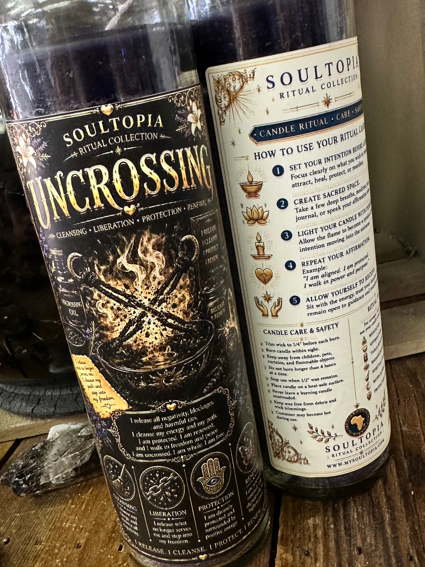 SoulTopia 7 Day Ritual Candle - Uncrossing