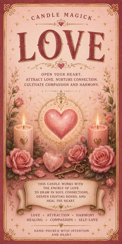 SoulTopia 7 Day Ritual Candle - Love Pink Candle