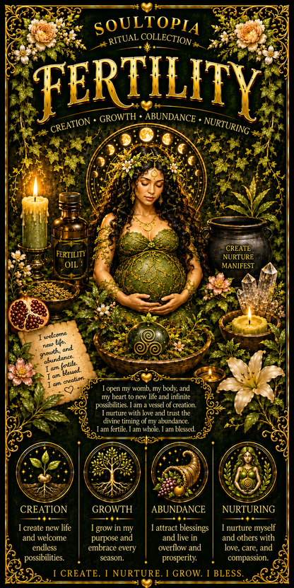 SoulTopia 7 Day Ritual Candle - Fertility