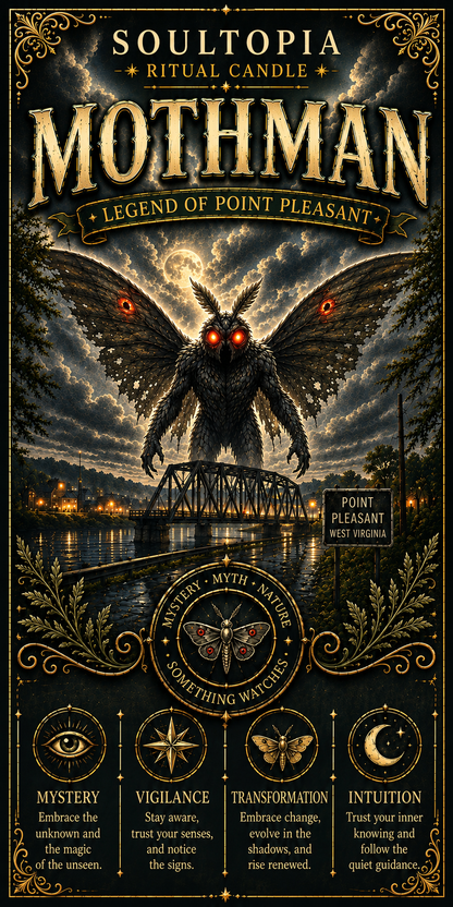 SoulTopia 7 Day Ritual Candle – Mothman