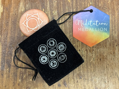 Chakra Meditation Medallion Stone