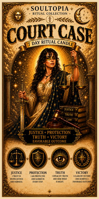 SoulTopia 7 Day Ritual Candle Court Case