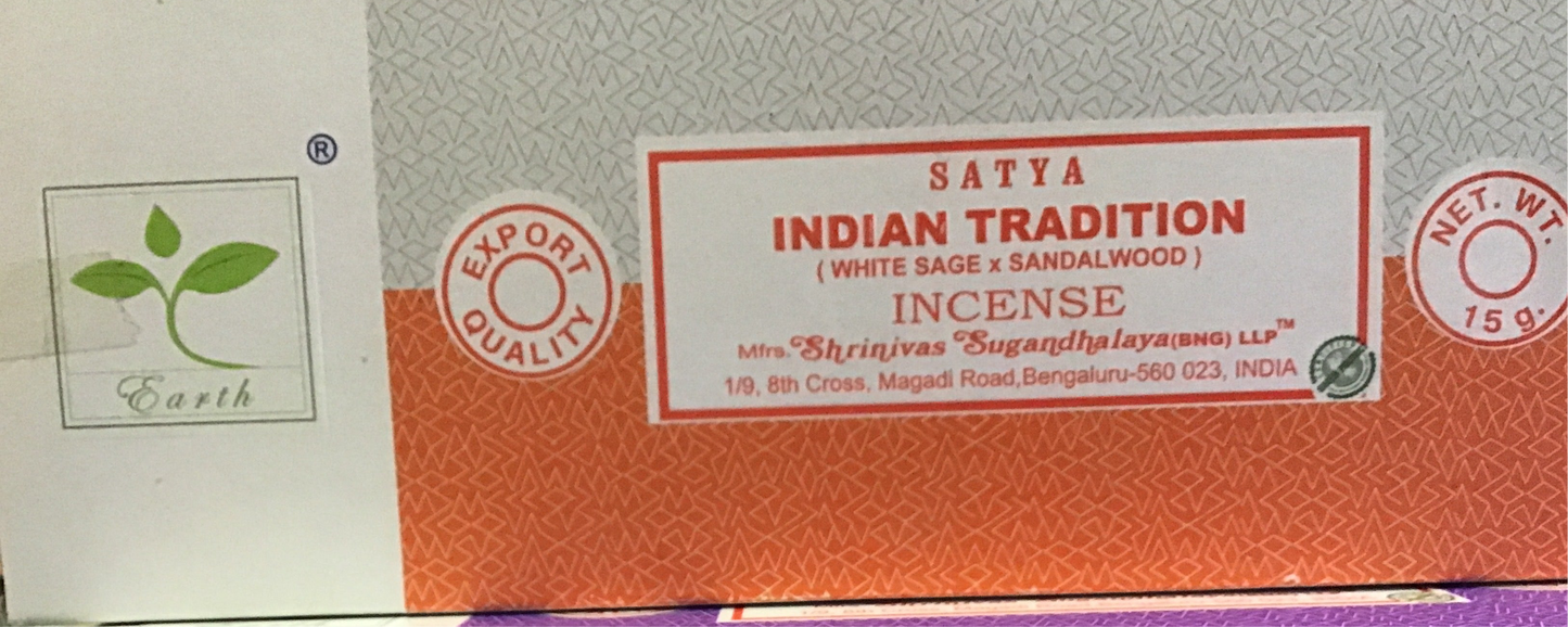 Indian Tradition ( White sage & sandalwood)