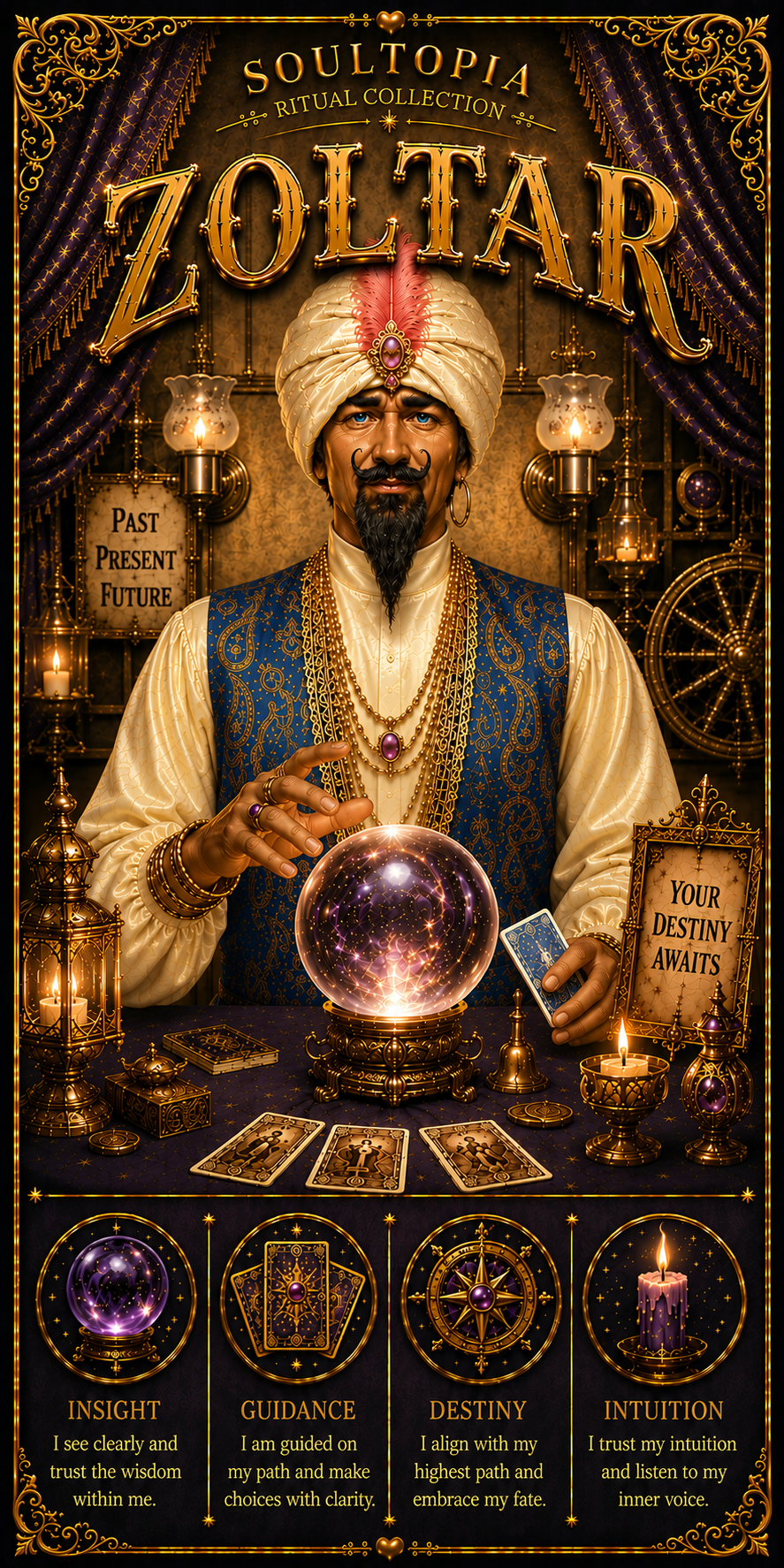 SoulTopia 7 Day Ritual Candle – Zoltar