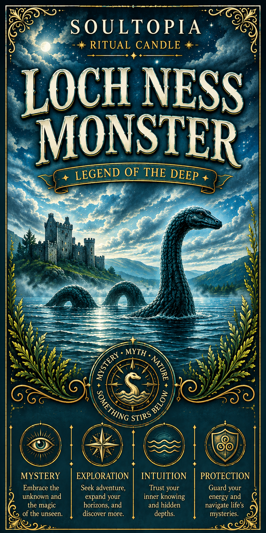 SoulTopia 7 Day Ritual Candle – Loch Ness Monster