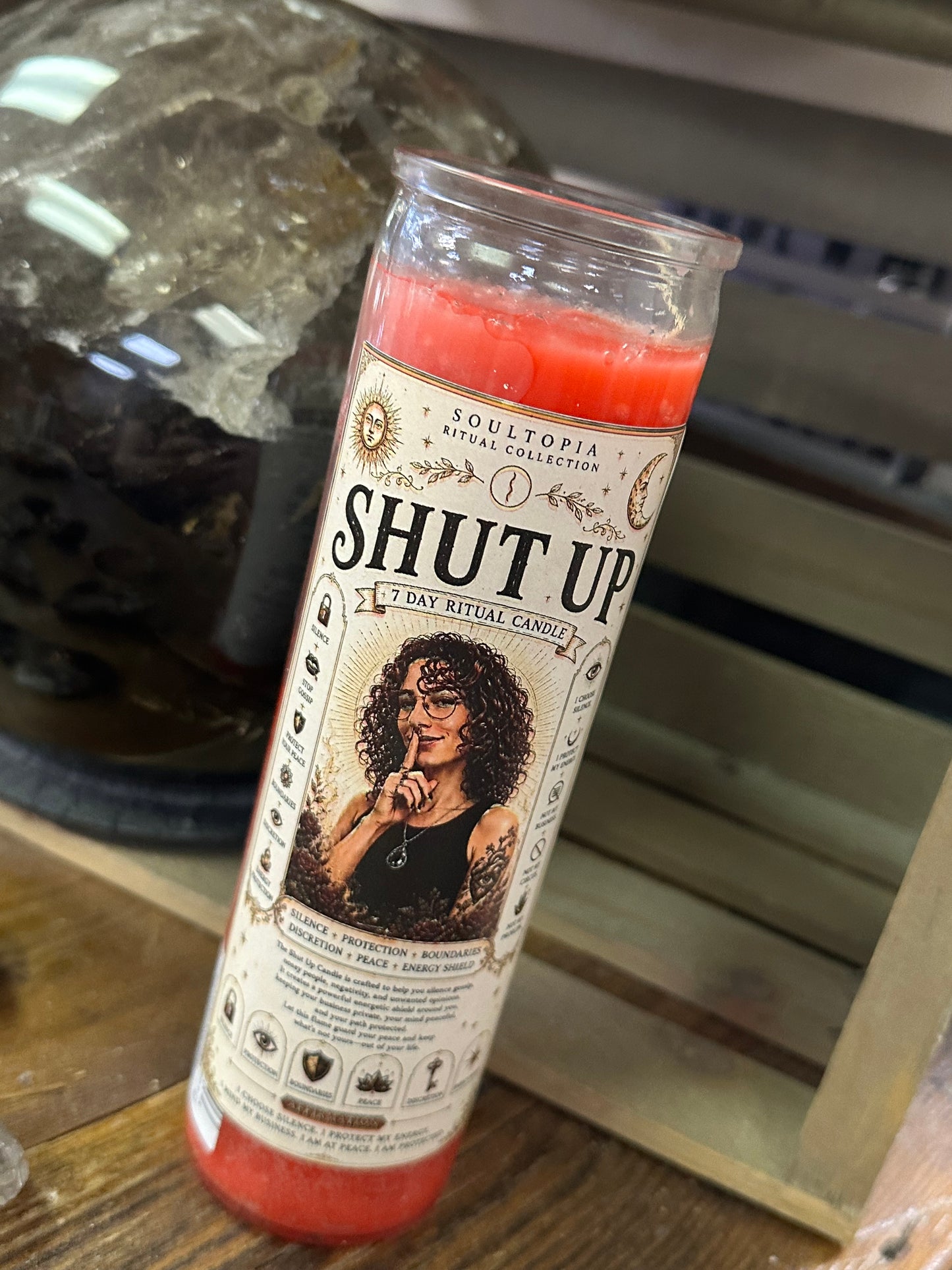 SoulTopia Shut Up Ritual 7 Day Candle