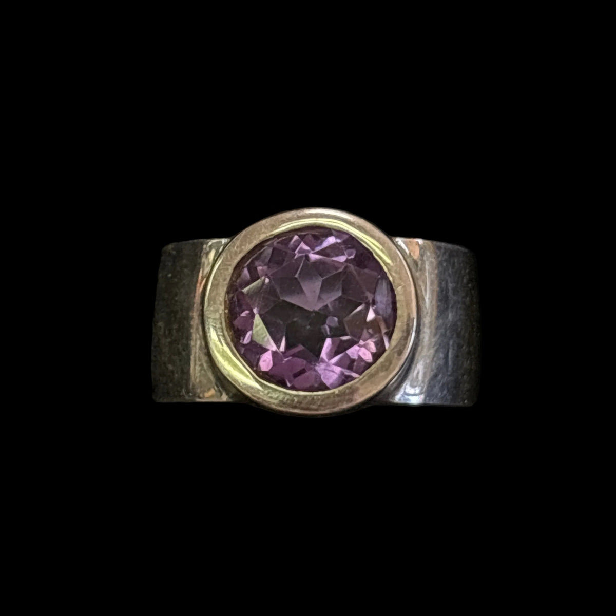 Amethyst Faceted Ring (Oval / Round)