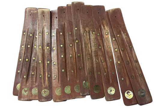 Wooden Incense Holder -  Astrological