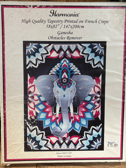 Ganesha French Crepe Tapestry
