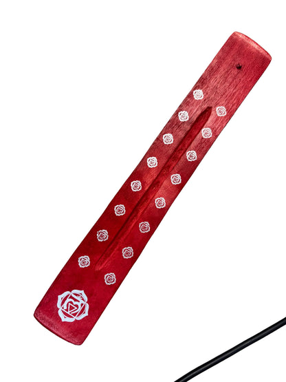 Chakra Colored Wooden Incense Holder