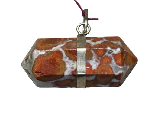 Double Terminated Jasper Pendant
