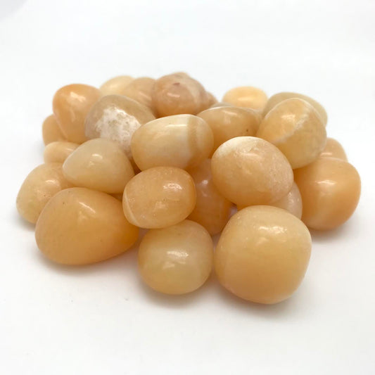 Aragonite, Yellow (Tumbled)