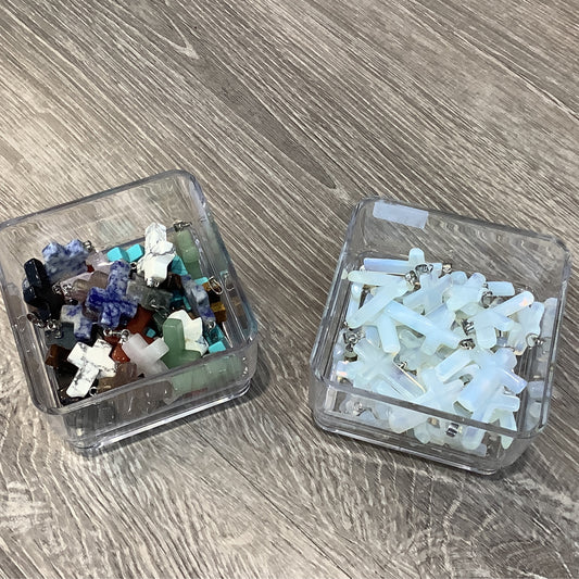 Assorted Crystal Cross Pendant