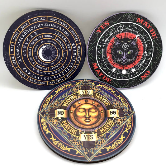 Assorted Wooden Pendulum Dowsing Boards