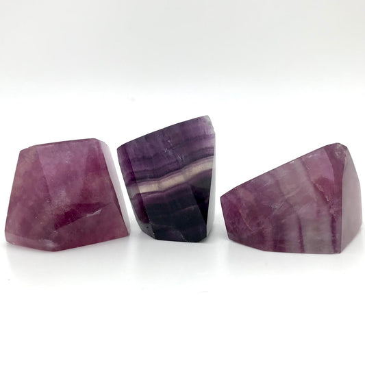 Purple Fluorite Geometric Free Form