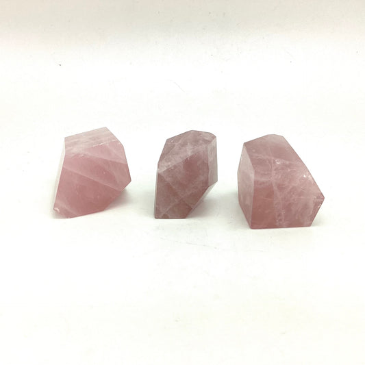 Rose Quartz Geometric Free Form