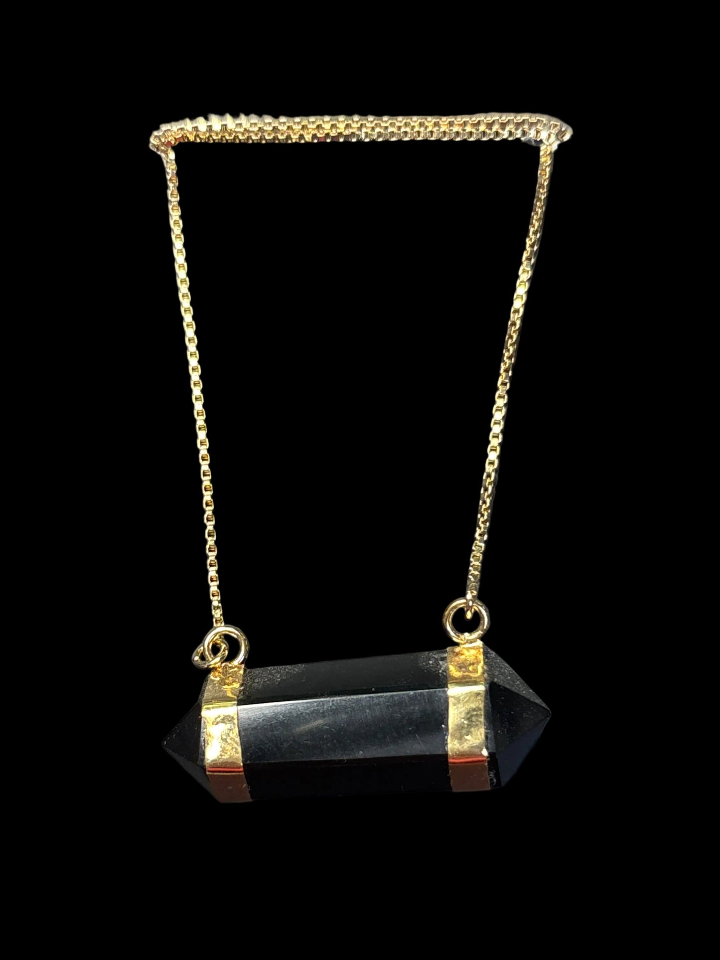 Horizontal Double Terminated Crystal Quartz Necklace - Michal and Company