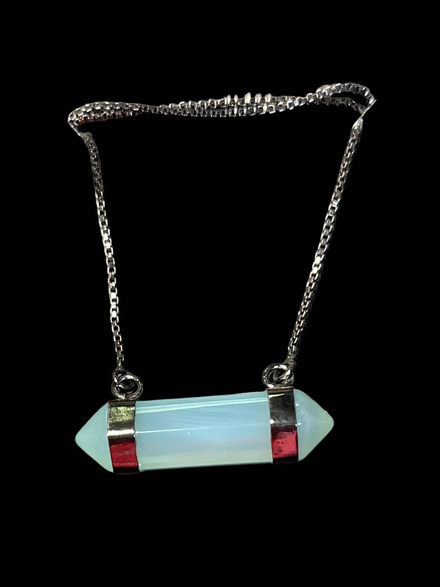 Horizontal Double Terminated Crystal Quartz Necklace - Michal and Company