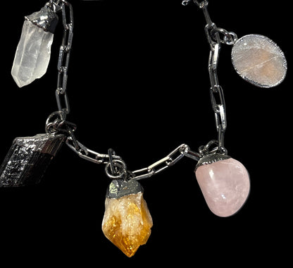 Five 5 Crystal Fashion Jewelry Necklace - Michal and Company