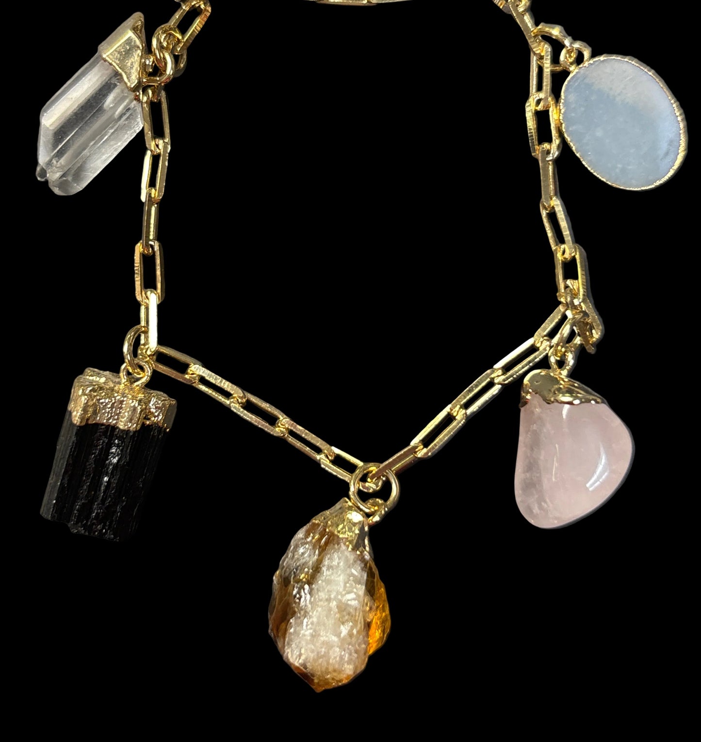 Five 5 Crystal Fashion Jewelry Necklace - Michal and Company