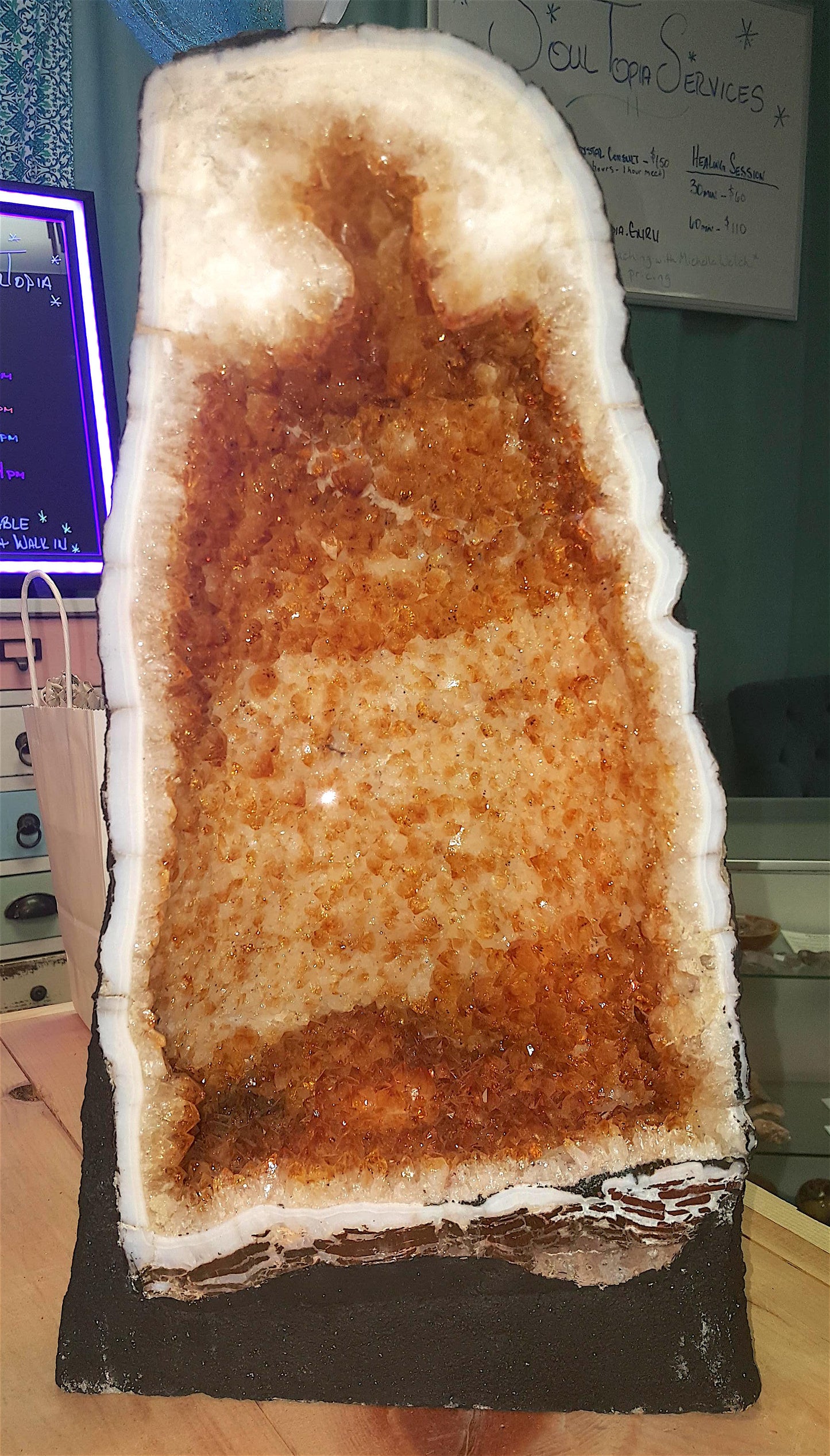 Citrine Large Cathedral (Specimen)