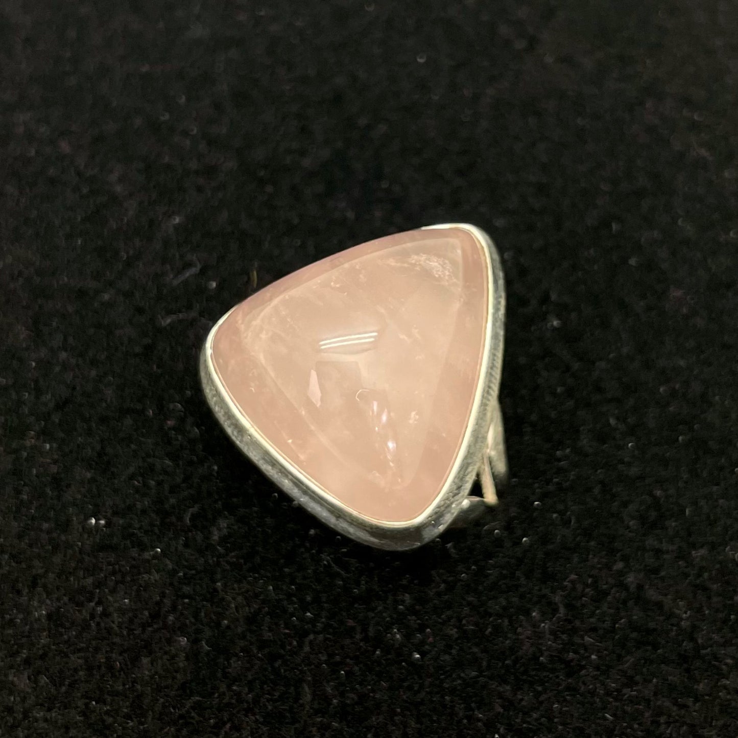 Rose Quartz Ring (Triangle)