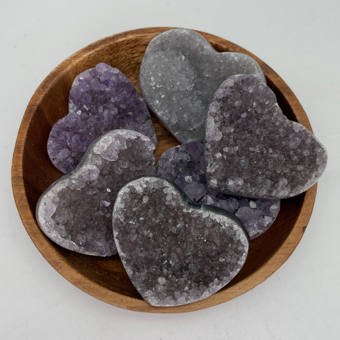 Amethyst Cluster (Hearts)