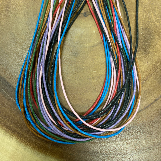 Cotton Wax Chord Choker Necklace