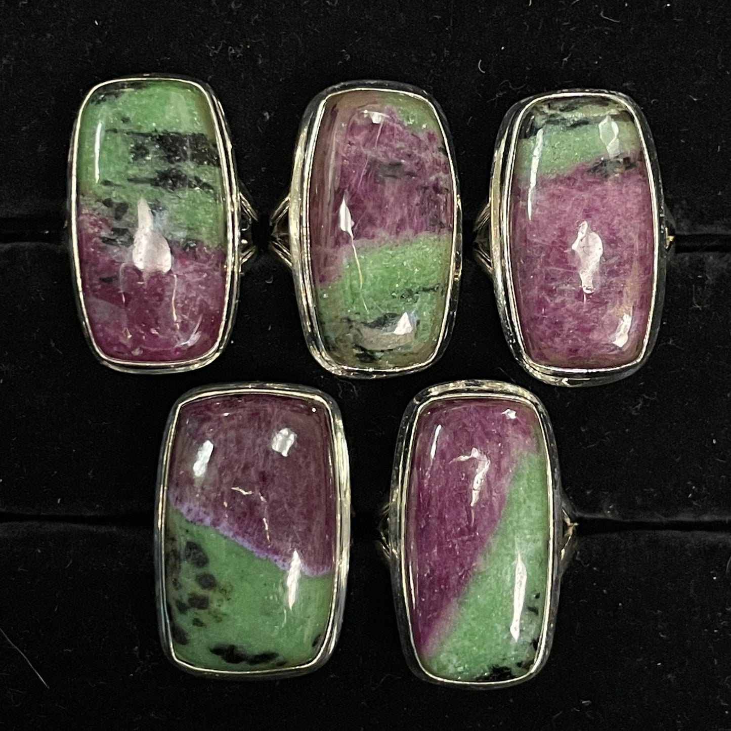 Ruby Zoisite Ring (Rectangular / Square)