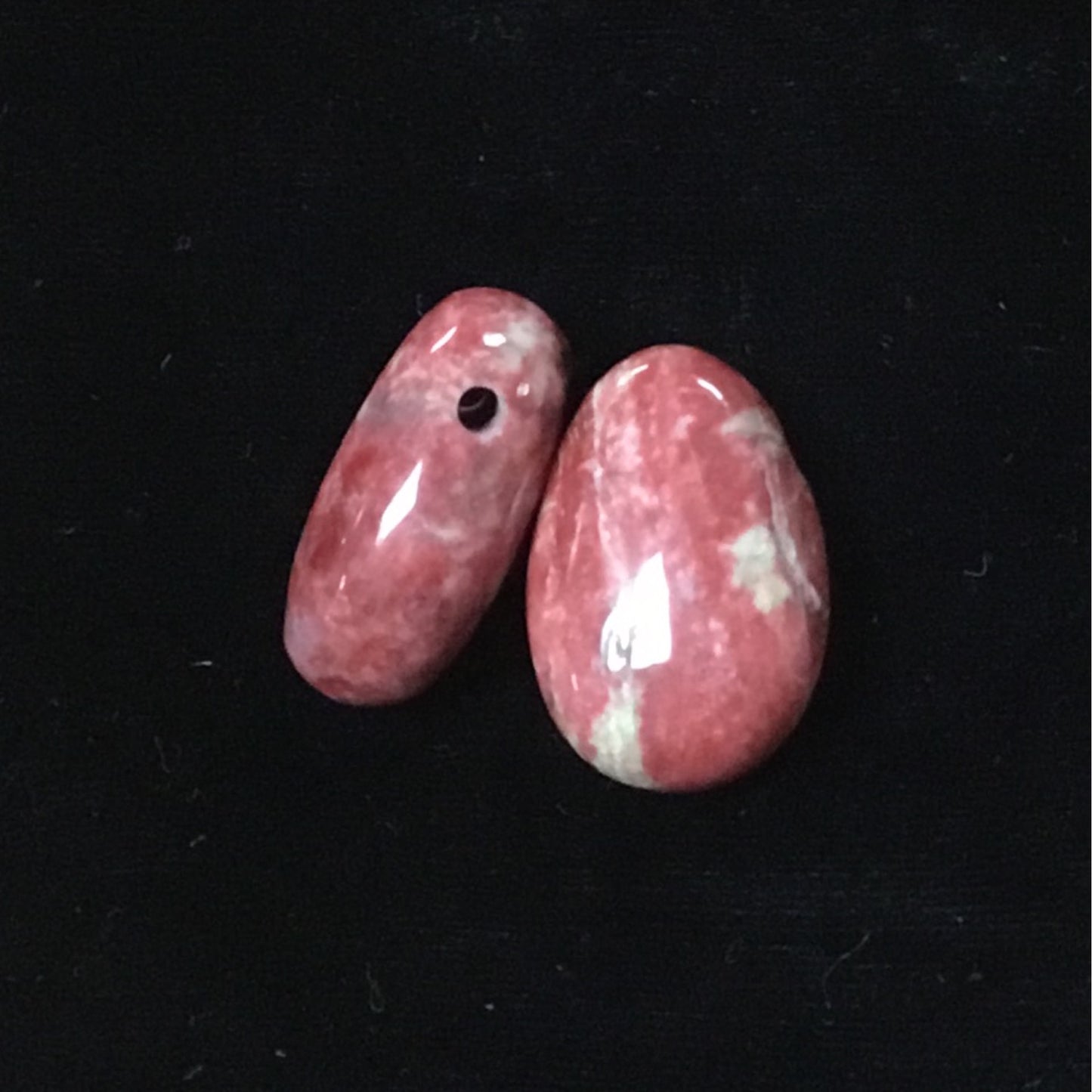 Thulite, Red Pendant With Holes