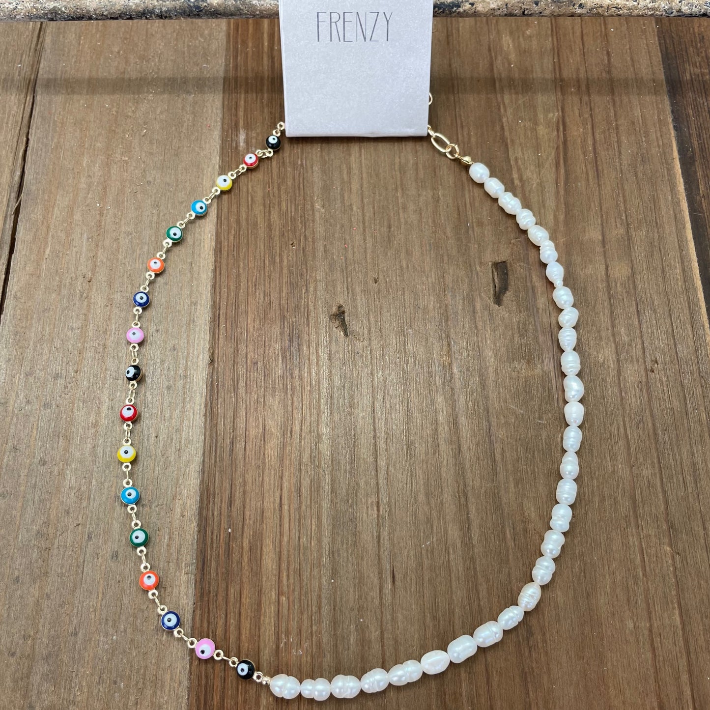 Frenzy - Half Evil Eye & Pearl Necklace