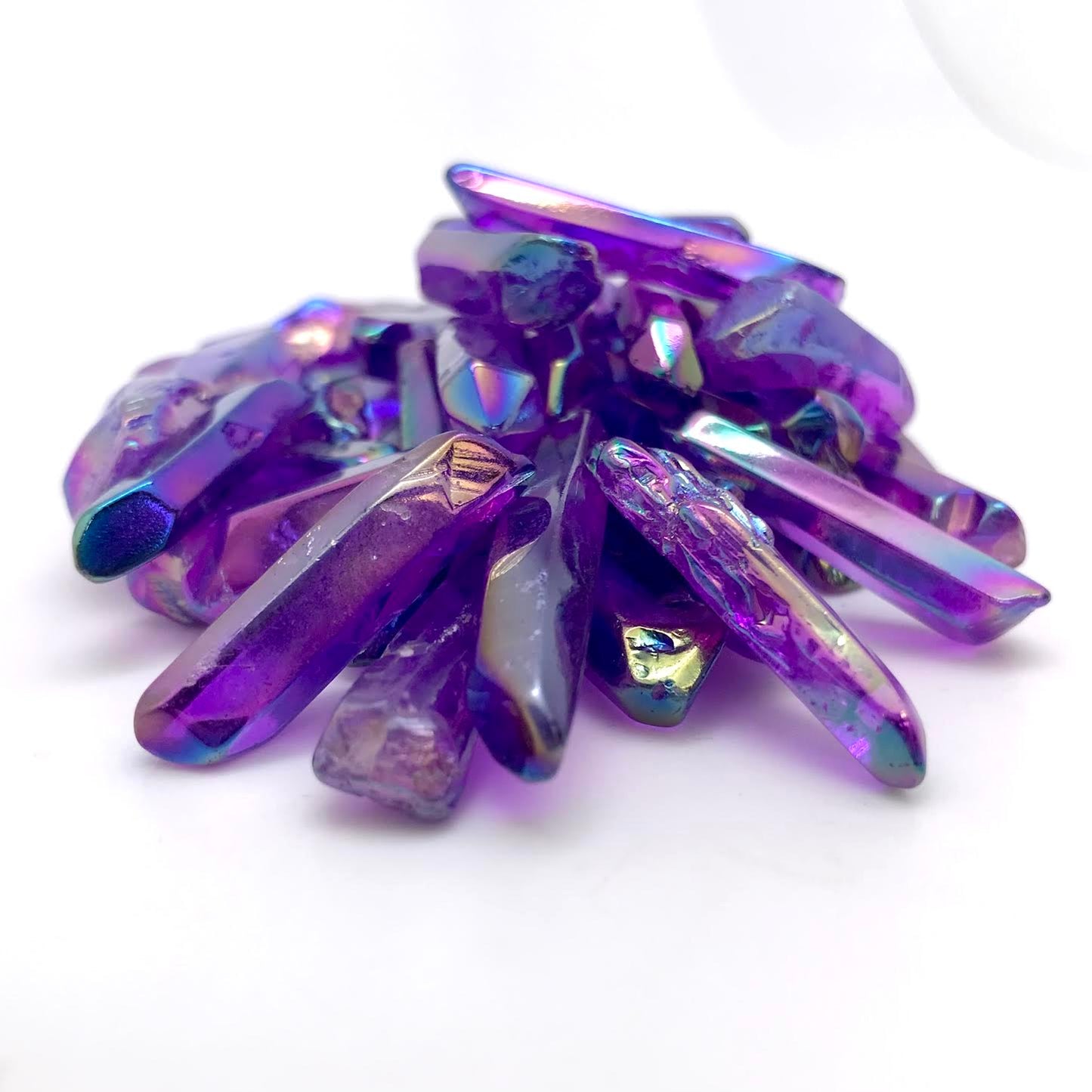 Purple Flame Aura Quartz (Point)