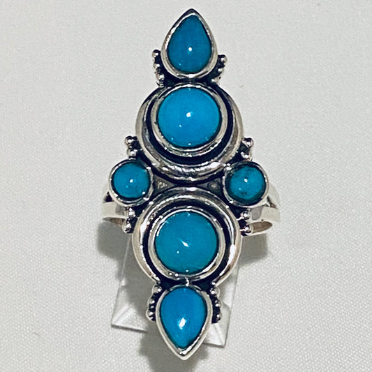 Multi-Stone Turquoise Ring