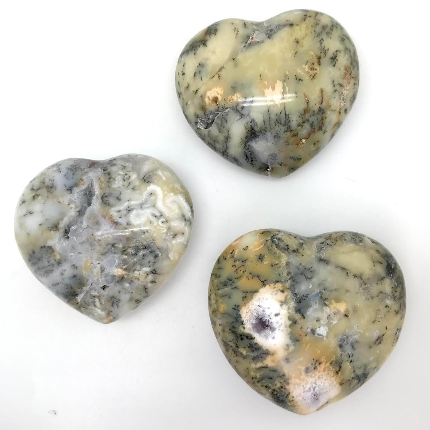 Dendritic Opal Polished Heart