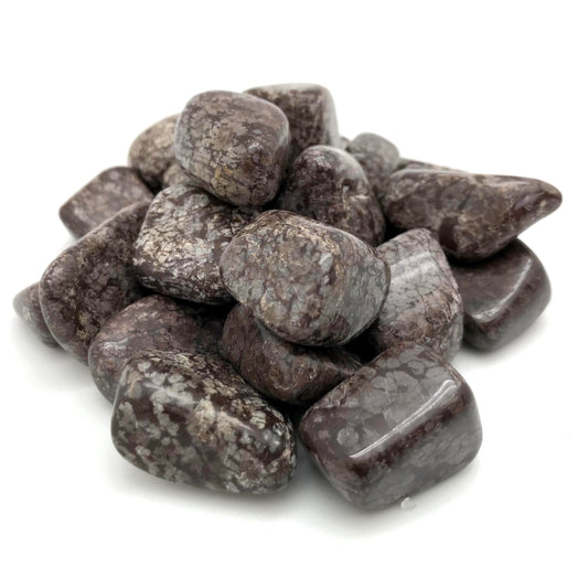 Obsidian, Snowflake Brown (Tumbled)