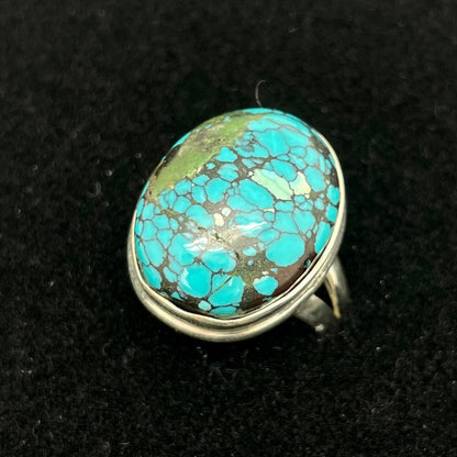 Tibetan Turquoise Ring (Oval)