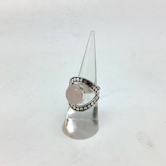 Shield Ring with Rose Quartz Design by Monica