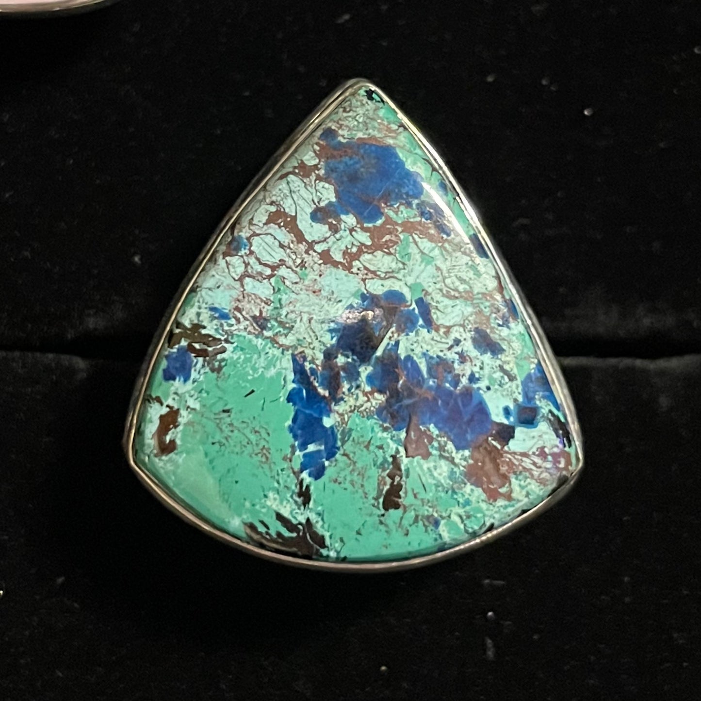 Azurite Ring (Triangle)
