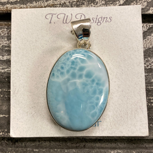 Larimar Oval Pendant