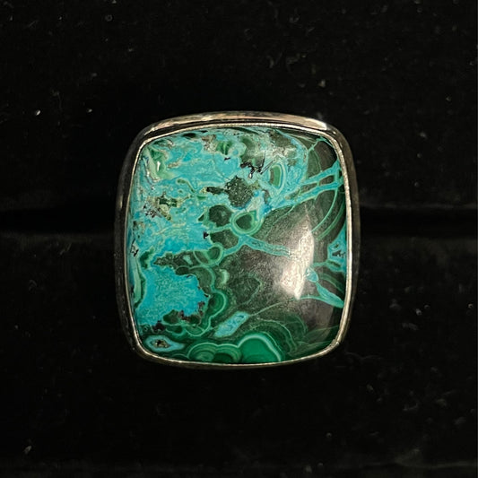 Chrysocolla Ring (Rectangle / Square)
