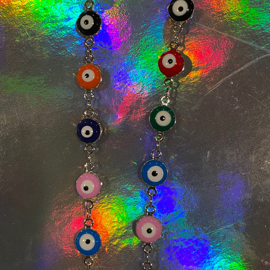 Fashion Jewelry - Multi-Color Evil Eye Bracelet