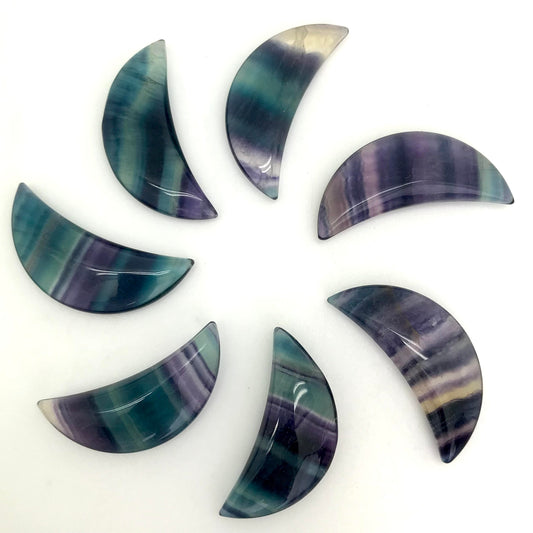 Fluorite Moon Carving
