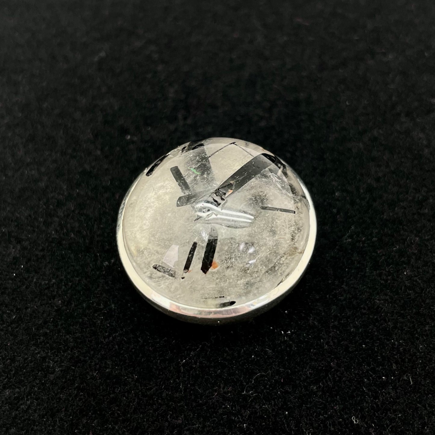 Black Rutilated Ring (Round)