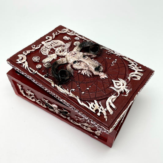 Baphomet Devil Tarot Trinket / Storage Box