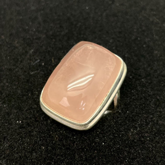 Rose Quartz Ring (Rectangle / Square)