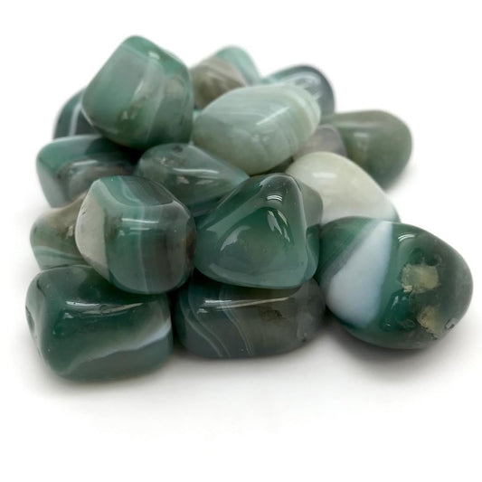 Agate, Green (Tumbled)