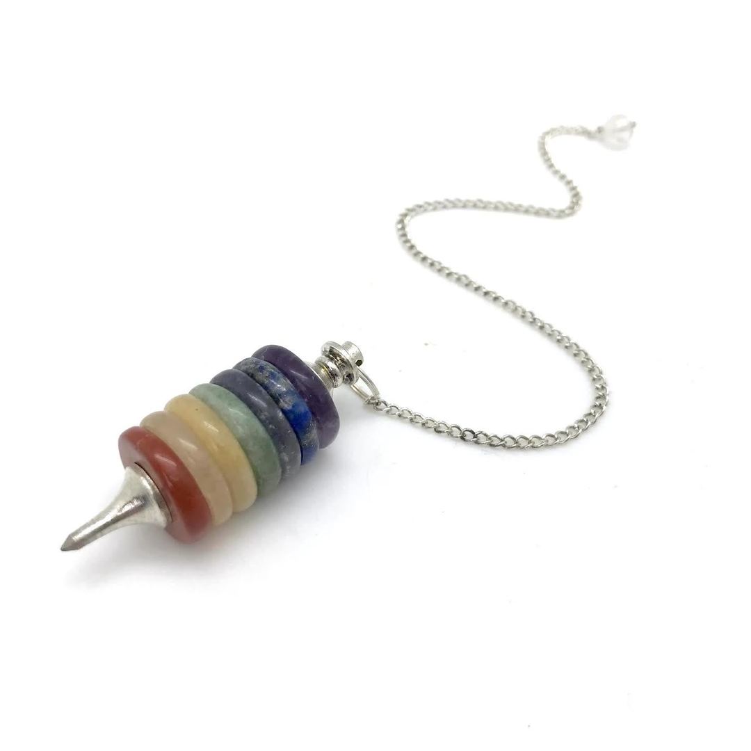 Chakra Stacked Disc Pendulum